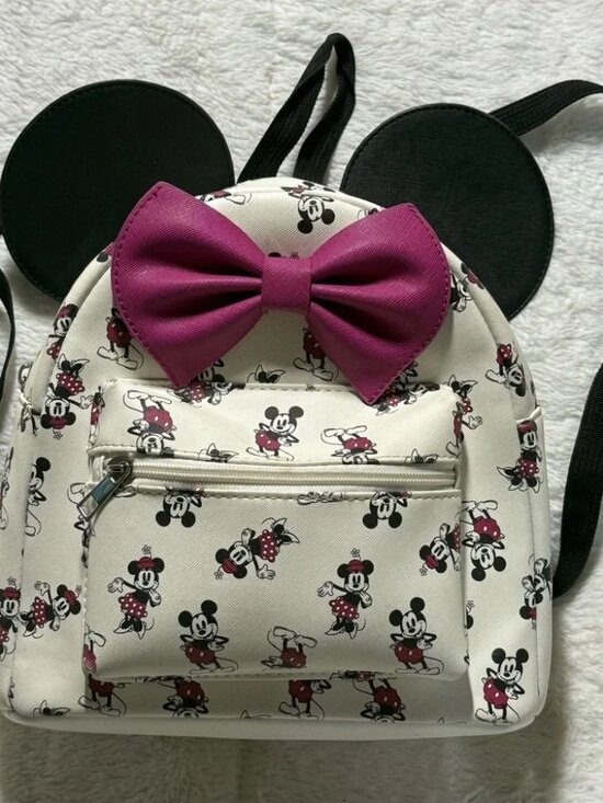 Disney Handbags - Kids Disney Minnie Mouse Backpack with Bow